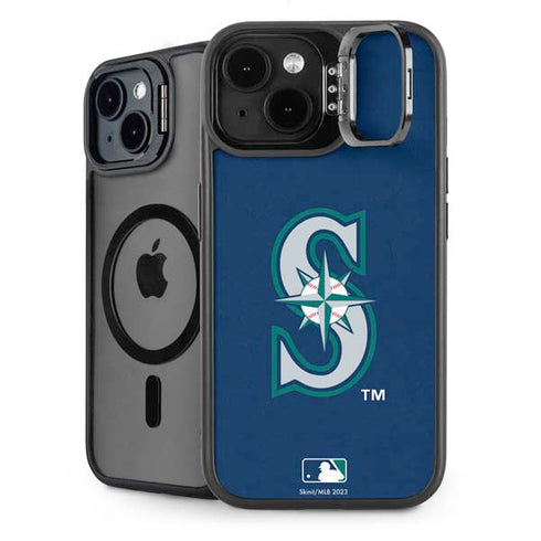 MLB Seattle Mariners - Solid Distressed iPhone 14 Kickstand Case